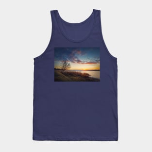 Evening scene at the lake Tank Top